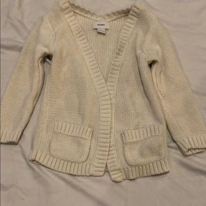 Old navy cream cardigan with pockets